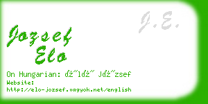jozsef elo business card